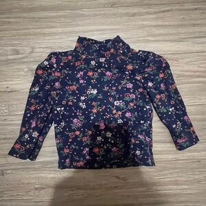 GAP Kids Floral Top - Navy and Multicolor